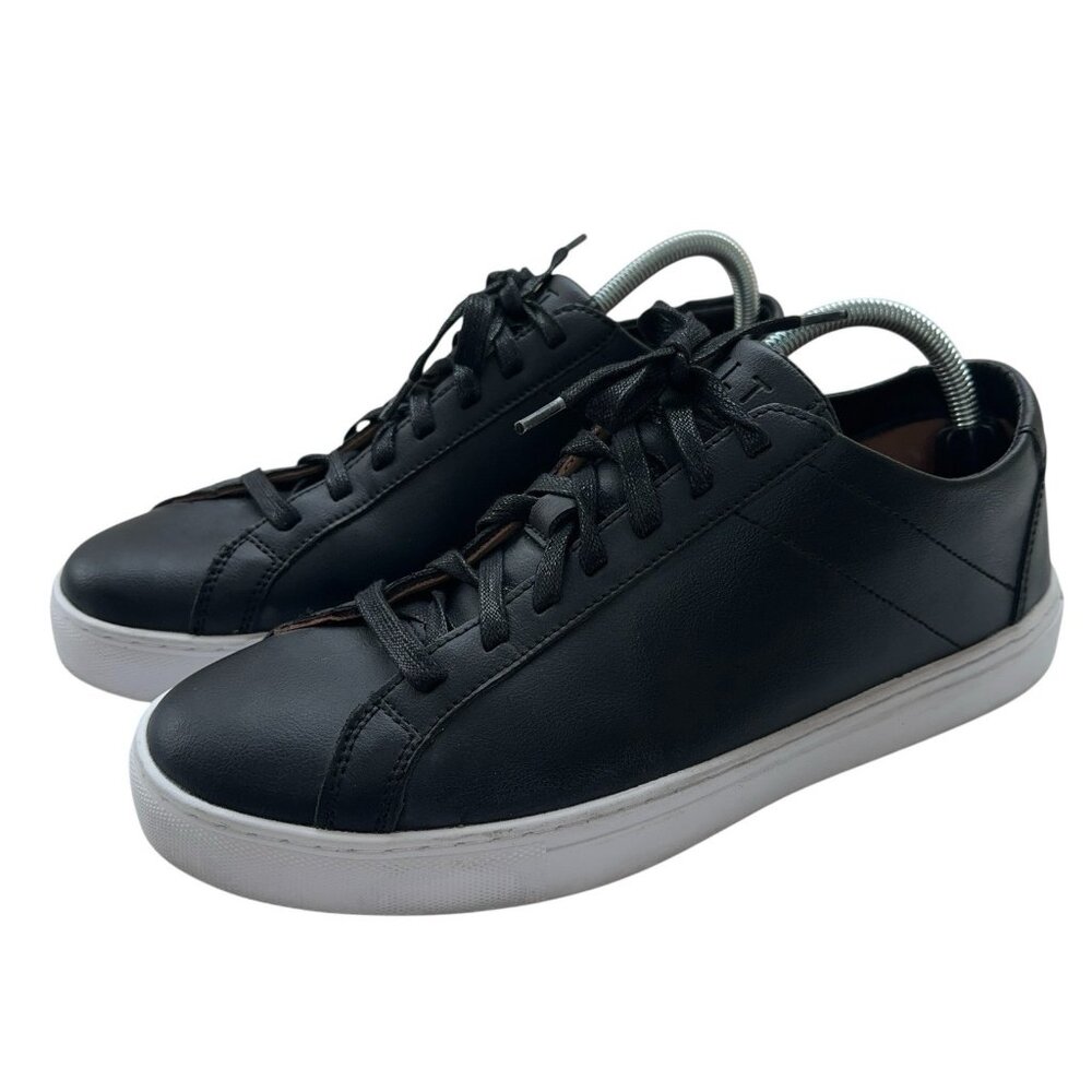 BYLT Everyday Shoes Mens Size 10 Lace Up Black Leather Sneakers